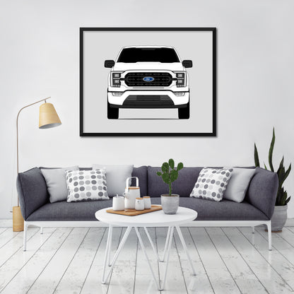 Ford F-150 XL (2021-2023) Gen 14 Poster