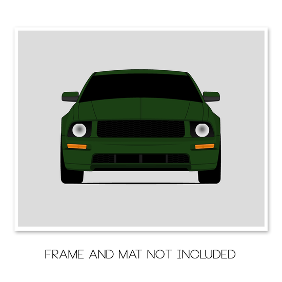 Ford Mustang Bullitt (2008-2009) S197 Poster