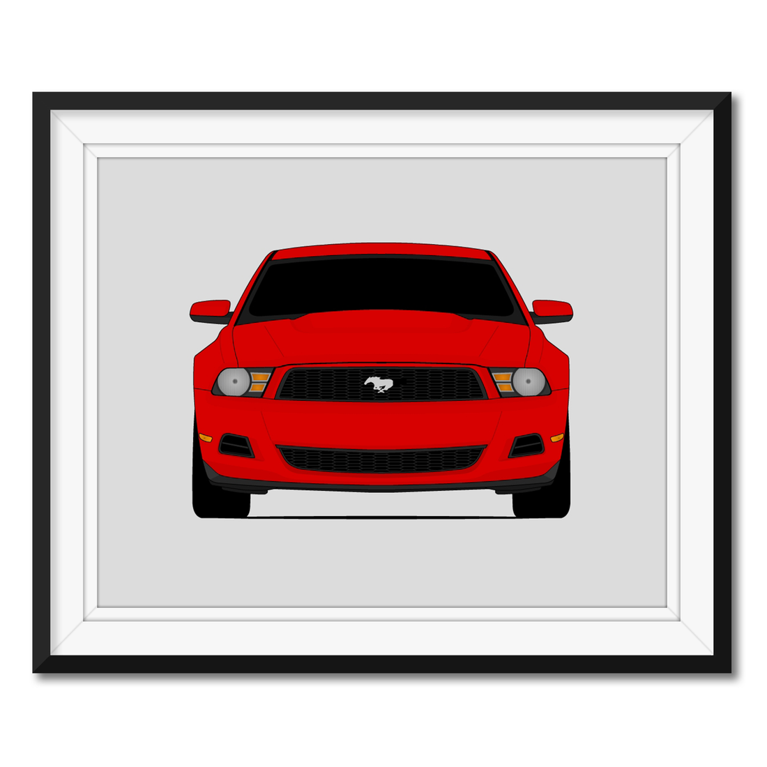 Ford Mustang V6 (2010-2012) S197 Poster