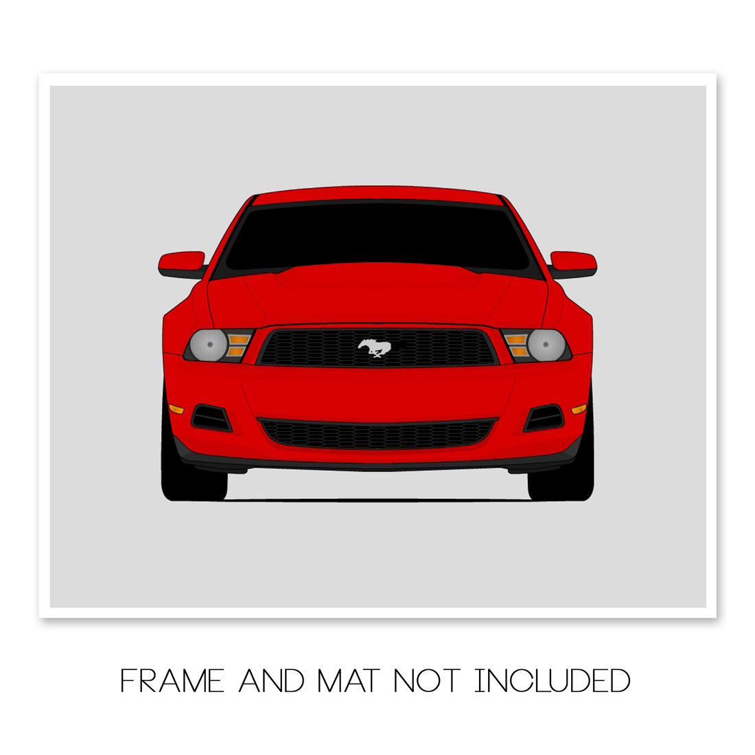 Ford Mustang V6 (2010-2012) S197 Poster