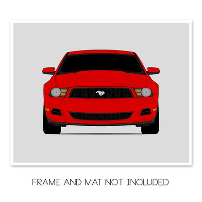 Ford Mustang V6 (2010-2012) S197 Poster