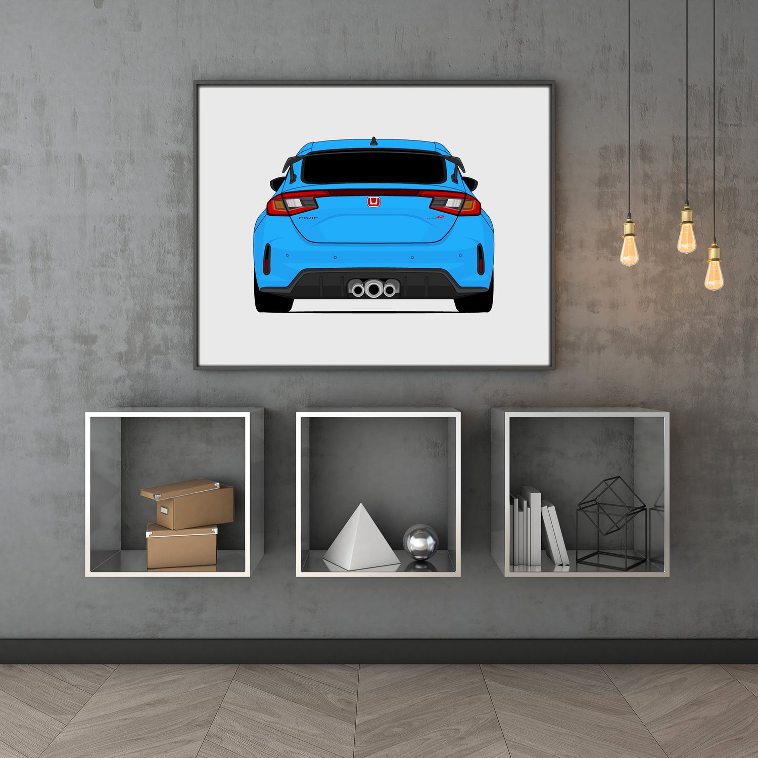 Honda Civic Type R FL5 (2023-Present) Gen 7 (Rear) Poster