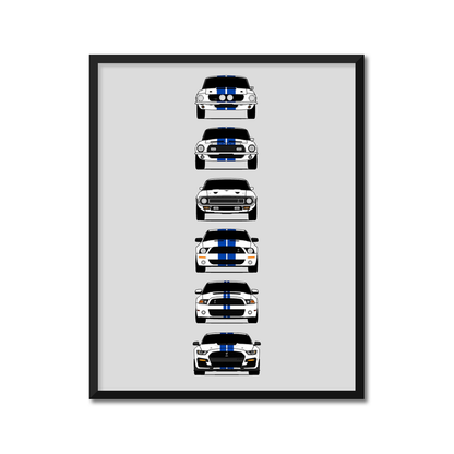 Customizable Version: Shelby GT500 Mustang Generations (Ford)