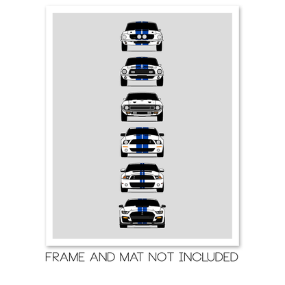 Customizable Version: Shelby GT500 Mustang Generations (Ford)