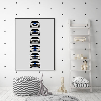 Customizable Version: Shelby GT500 Mustang Generations (Ford)