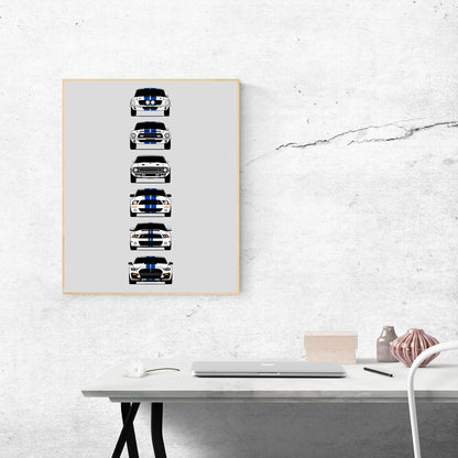Customizable Version: Shelby GT500 Mustang Generations (Ford)