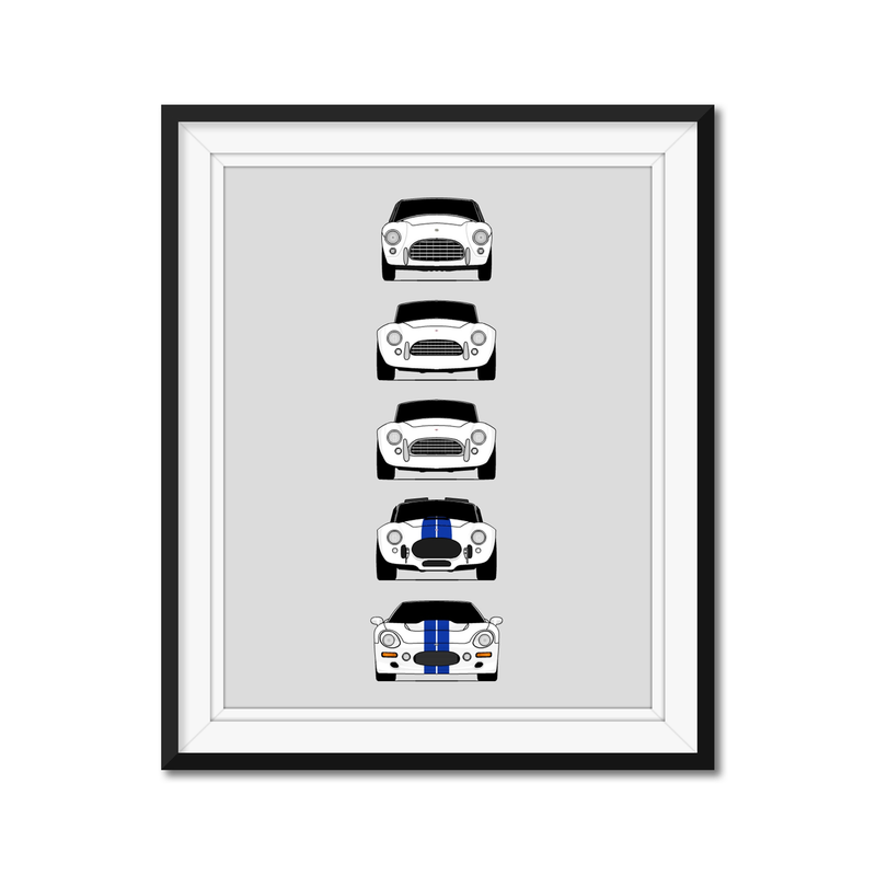 Customizable Version: Shelby Cobra Generations History and Evolution