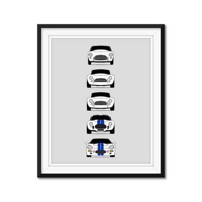 Customizable Version: Shelby Cobra Generations History and Evolution