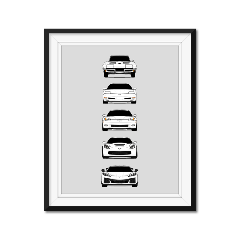 Customizable Version: Chevy Corvette Z06 Generations