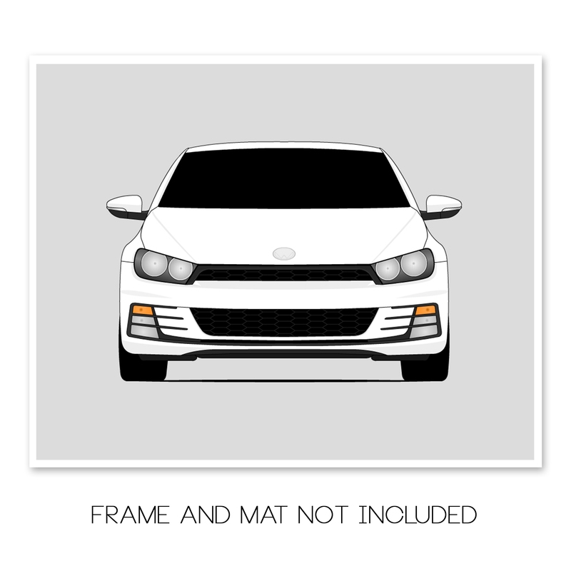 Volkswagen Scirocco (2014-2017) MK3 3rd Generation Facelift Poster