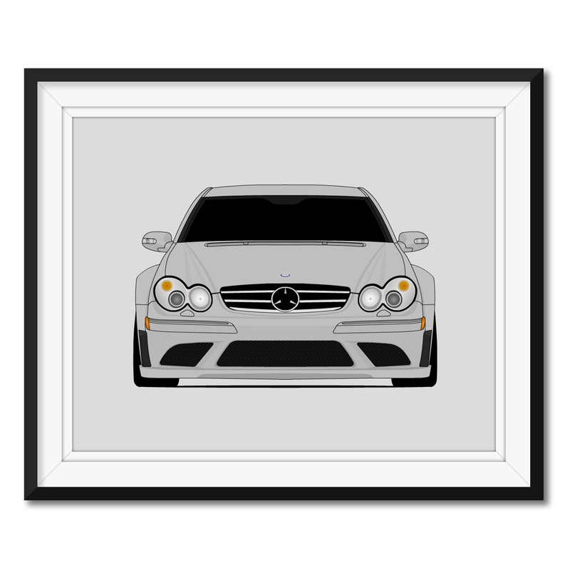 Mercedes-Benz CLK 63 (2007-2009) Black Series C209 Poster