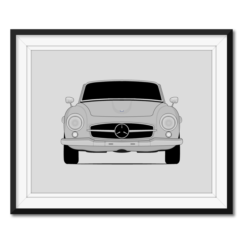 Mercedes-Benz 190SL (1955-1963) W121 B2 Poster