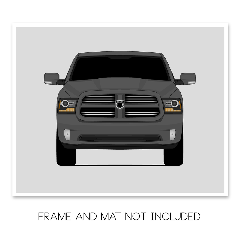 Dodge Ram 1500 (2013-2019) Gen 4 Facelift Poster