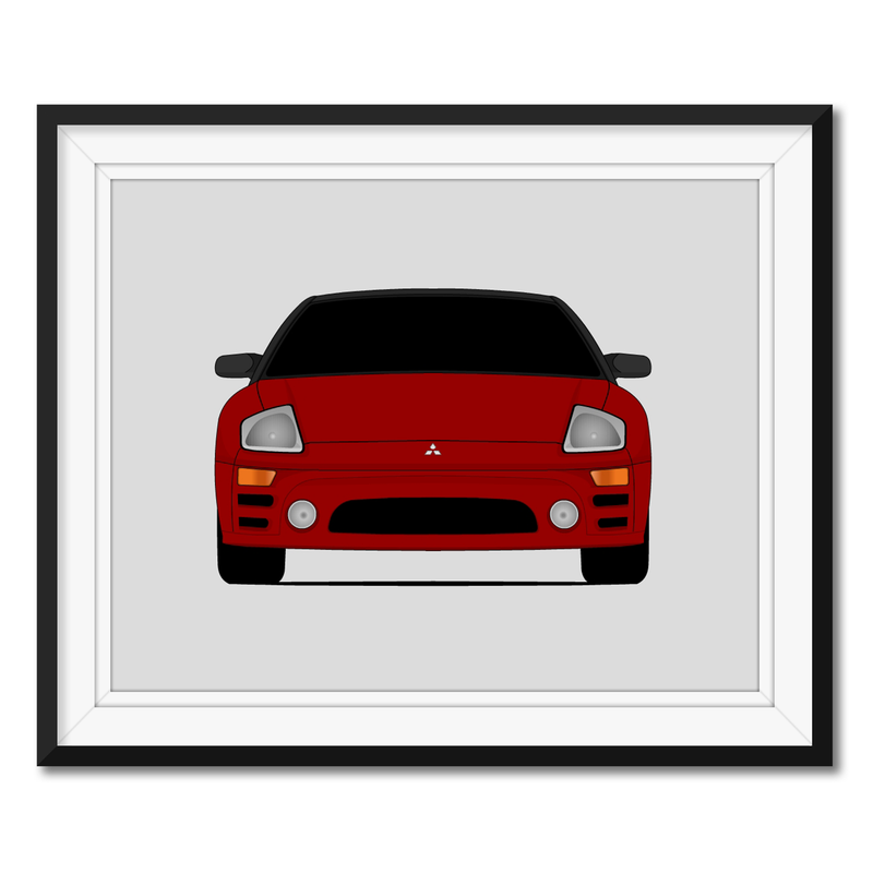 Mitsubishi Eclipse Spyder 3G (2003-2005) 3rd GEN Facelift Poster