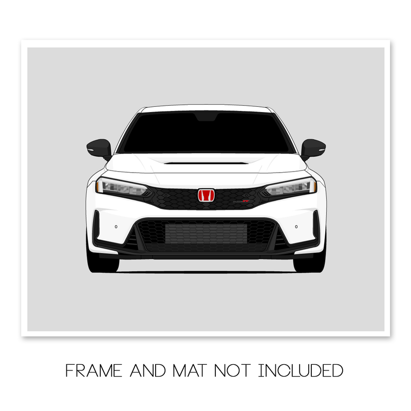 Honda Civic Type R (2023-Present) FL5 Car Poster – Custom Car Posters