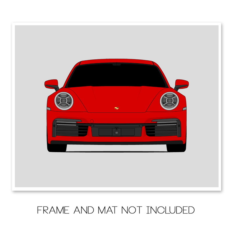 Porsche 911 Turbo (2021-Present) 992 Poster