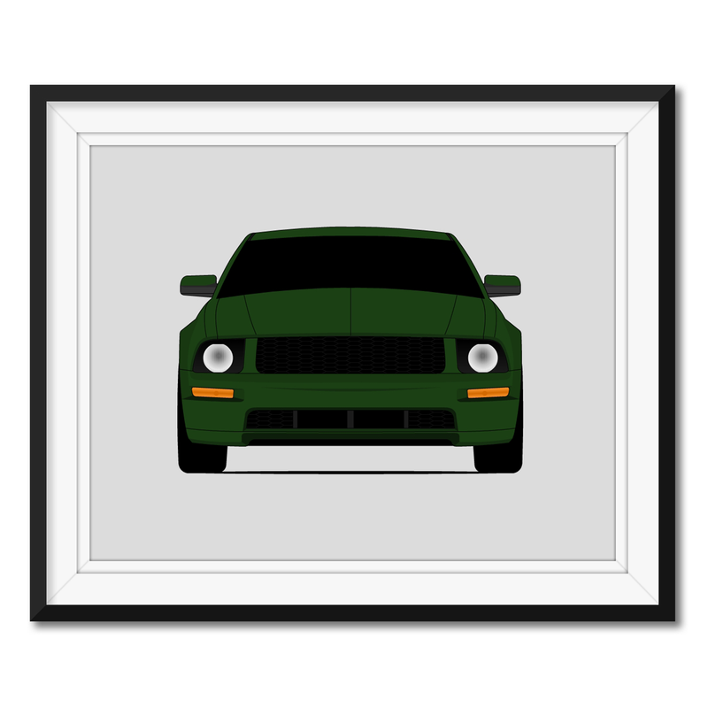 Ford Mustang Bullitt (2008-2009) S197 Poster