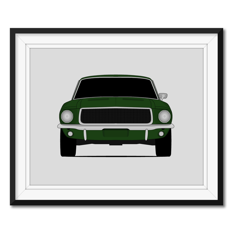 Ford Mustang Bullitt (1967-1968) Poster
