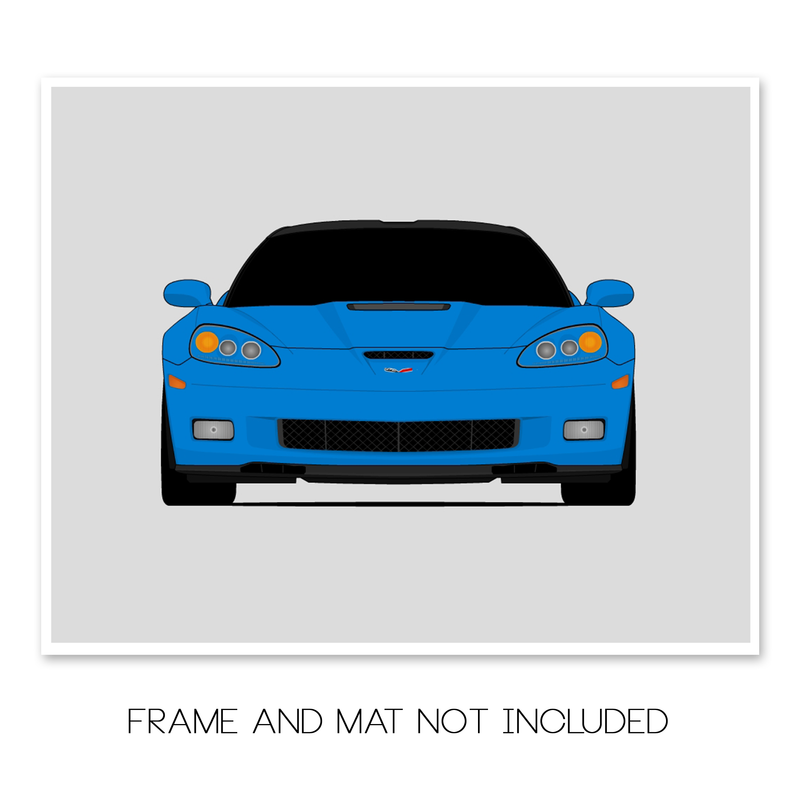 Chevy Corvette ZR1 C6 (2009-2013) Poster