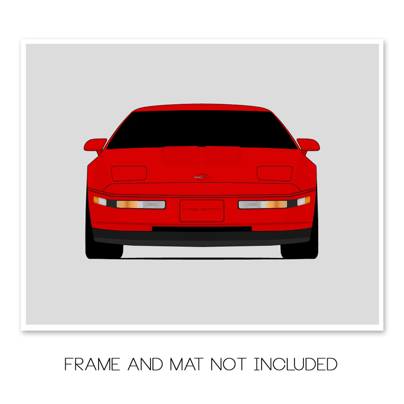 Chevy Corvette ZR1 C4 (1990-1995) Poster
