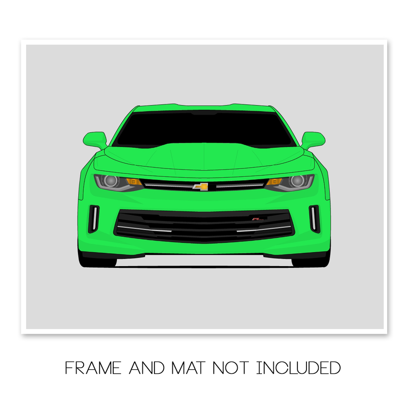 Chevy Camaro RS (2016-2018) Gen 6 Poster
