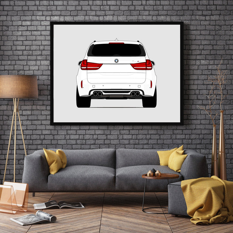 BMW X5M (2014-2018) (Rear) F85 F86 Poster