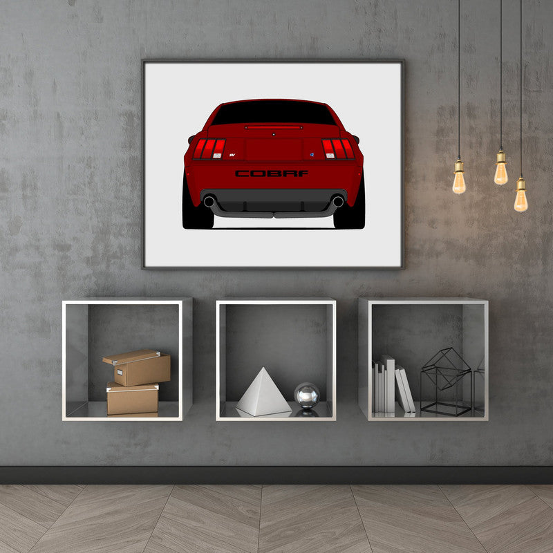 Ford Mustang SVT Cobra Terminator (2003-2004) SN95 (Rear) Poster