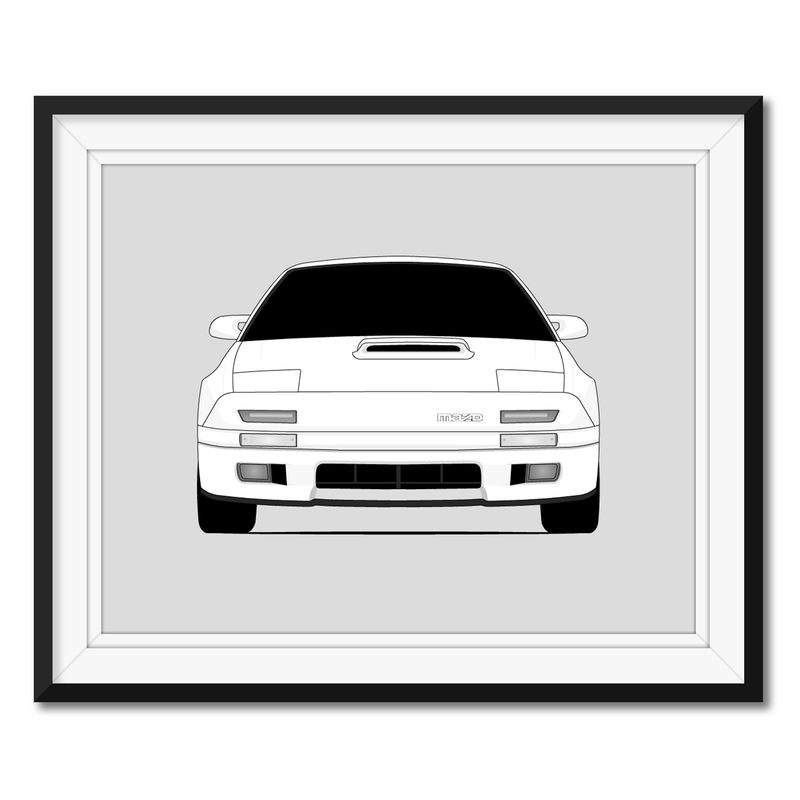 Mazda RX-7 (1989-1992) FC 2nd GEN Facelift Poster