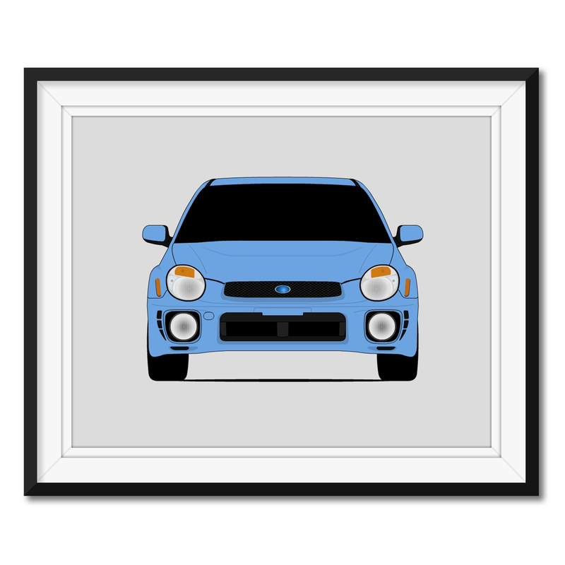 Subaru Impreza Wagon G2 (2000-2002) Bugeye Poster