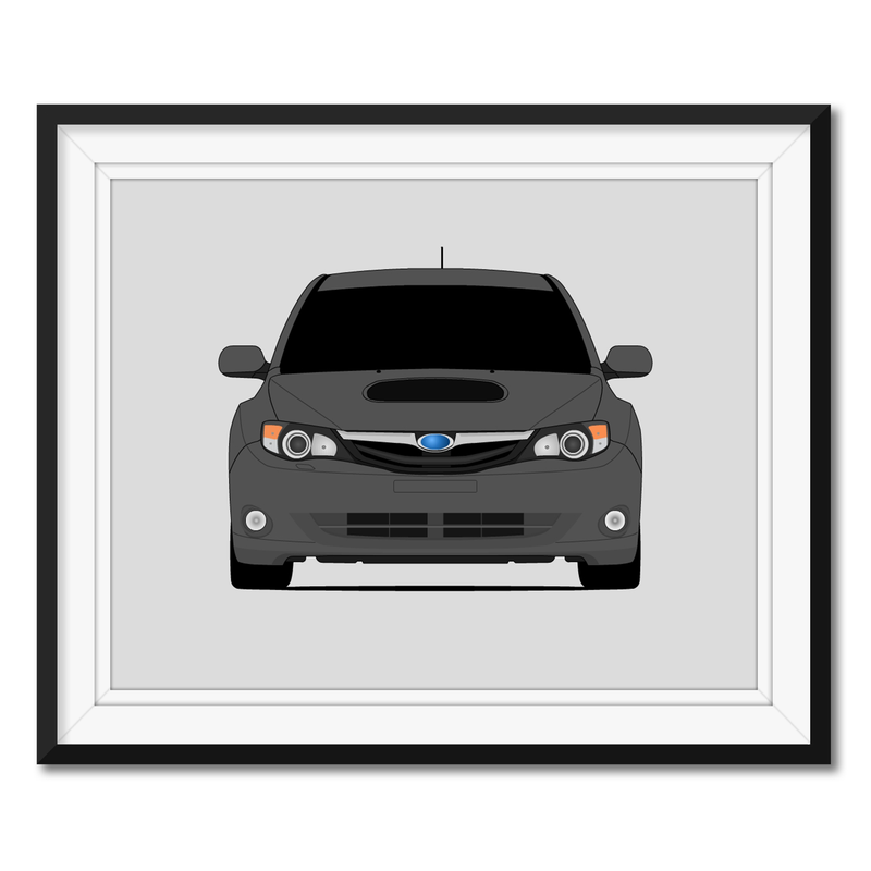 Subaru Impreza G3 (2008-2010) Poster