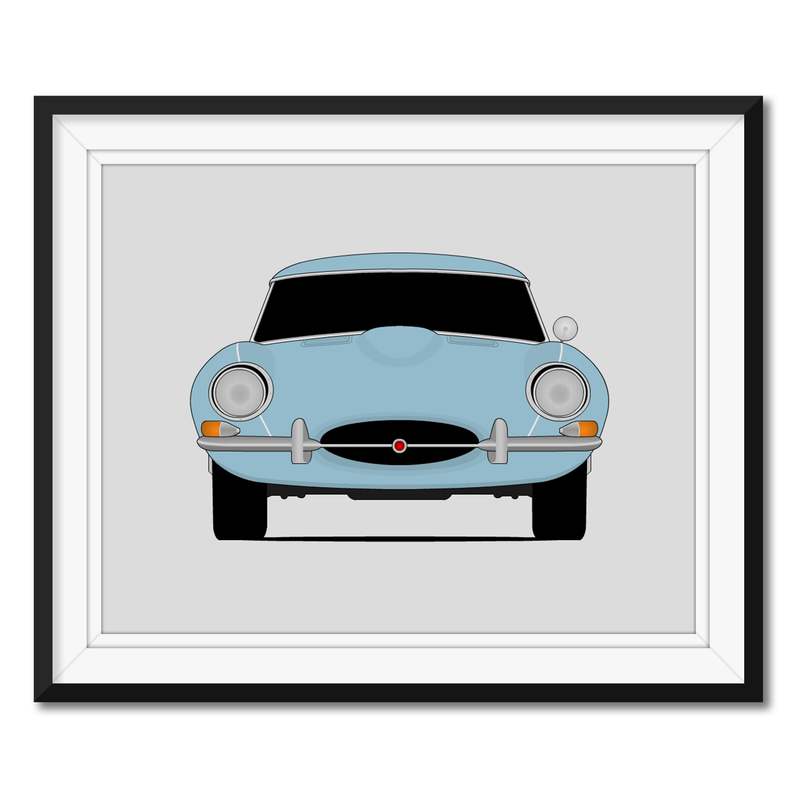 Jaguar E-Type Series 1 (1961-1968) Poster