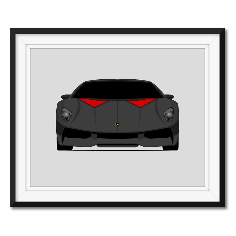 Lamborghini Sesto Elemento (2012) Poster