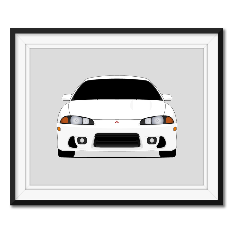 Mitsubishi Eclipse DSM (1997-1999) 2nd Generation Facelift Poster