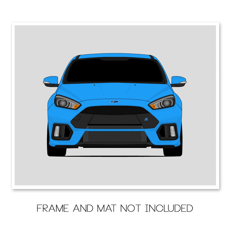 Ford Focus RS (2016-2018) 3rd Generation Poster