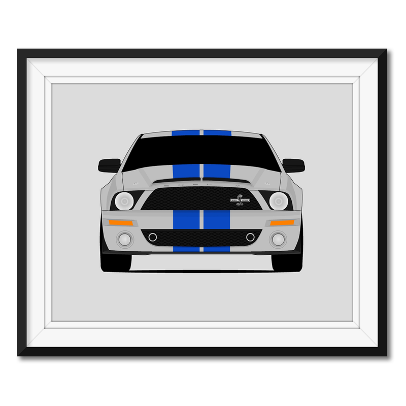 Ford Mustang Shelby GT500KR S197 (2008-2009) Poster