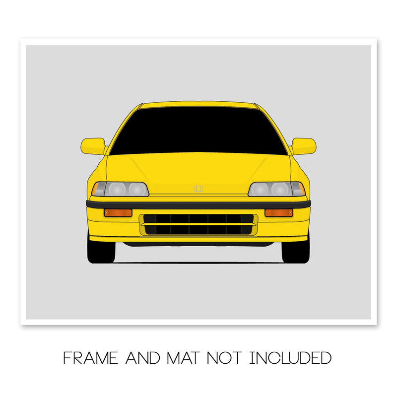 Honda CRX (1988-1991) 2nd Generation Inspired Poster