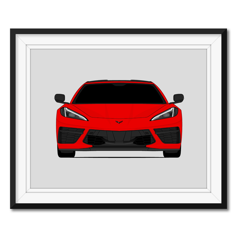 Chevy Corvette Z51 Stingray C8 (2020-Present) Poster