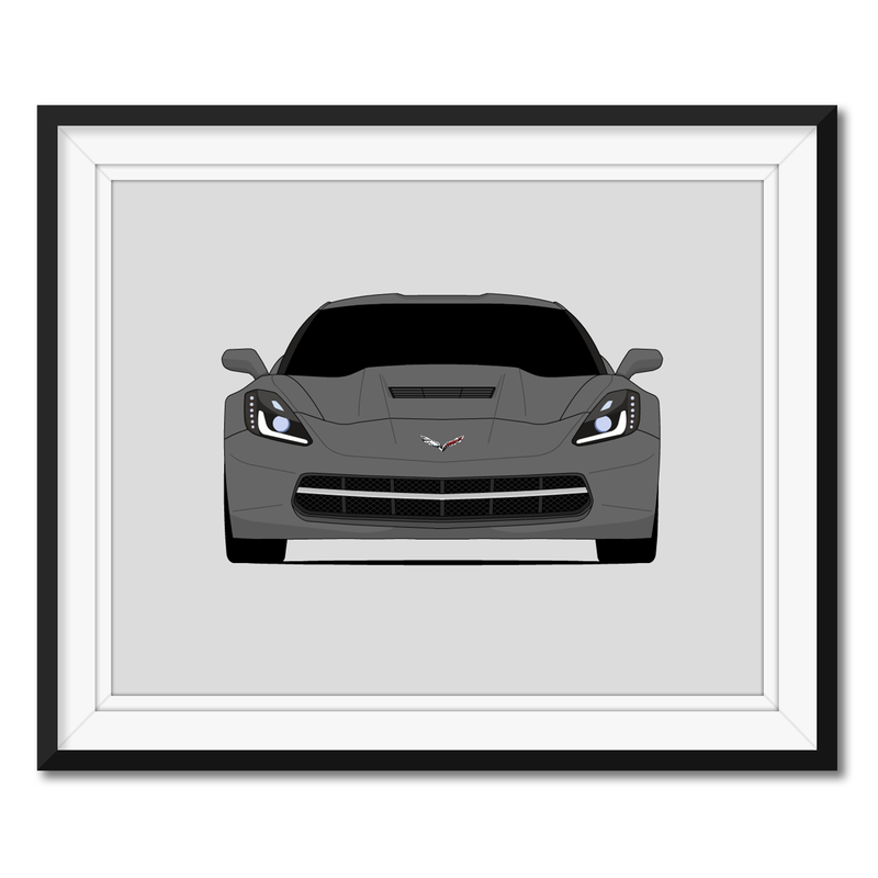Chevy Corvette Z51 Stingray C7 (2014-2019) Poster