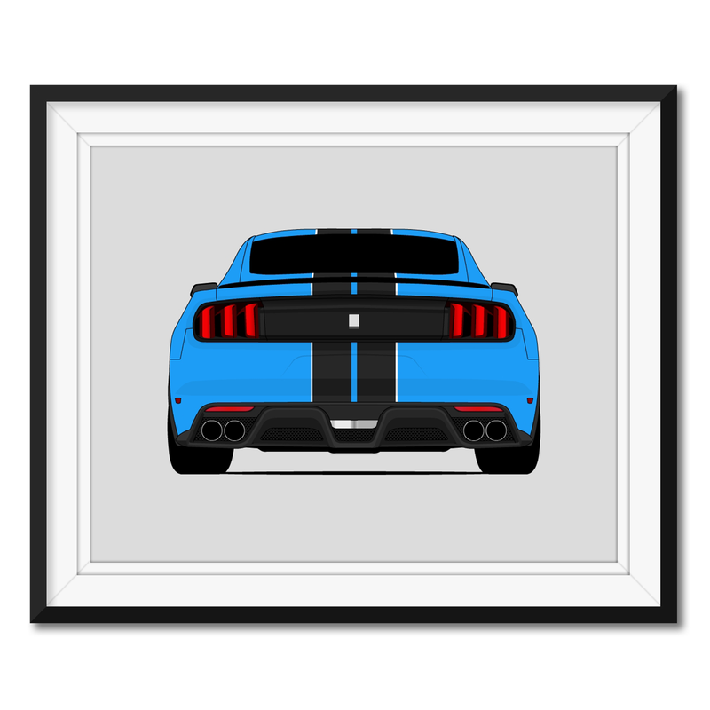 Shelby GT350 S550 (2015-2020) (Rear) (Ford) Poster