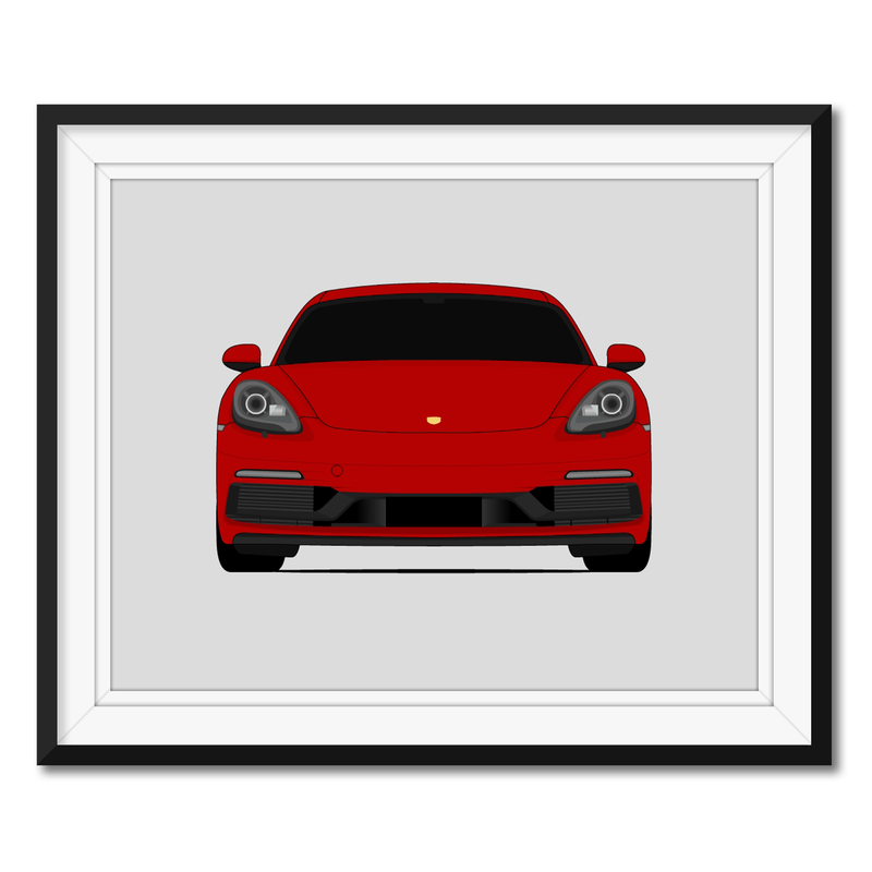 Porsche Cayman GTS 718 (2018-2021) Poster