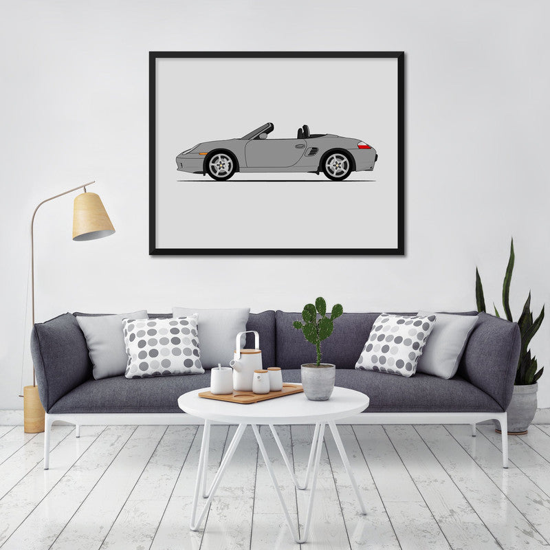 Porsche Boxster 986 (1996-2001) (Side Profile) Poster