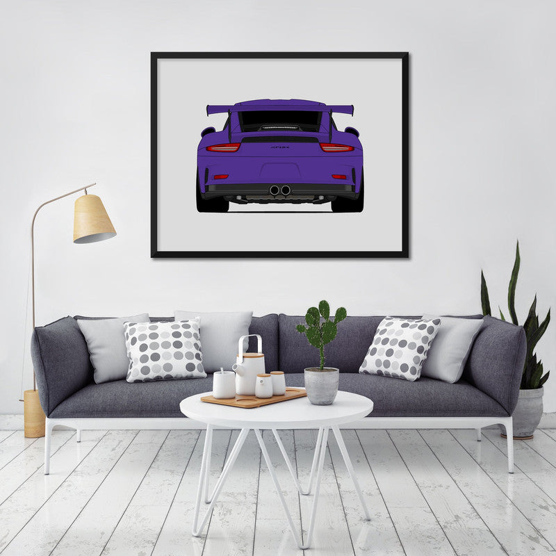 Porsche 911 991.1 GT3 RS (2013-2016) (Rear) Poster