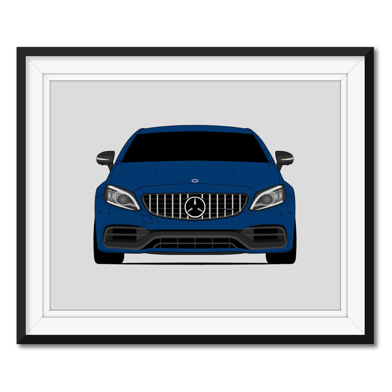 Mercedes-Benz C63S W205 Coupe (2019-2021) Poster