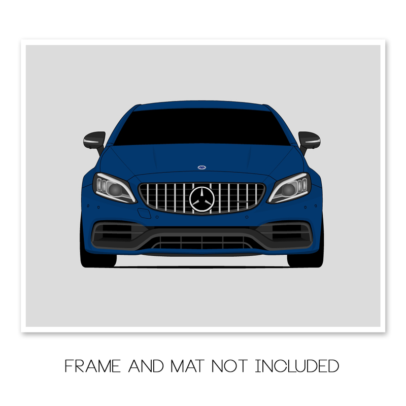 Mercedes-Benz C63S W205 Coupe (2019-2021) Poster