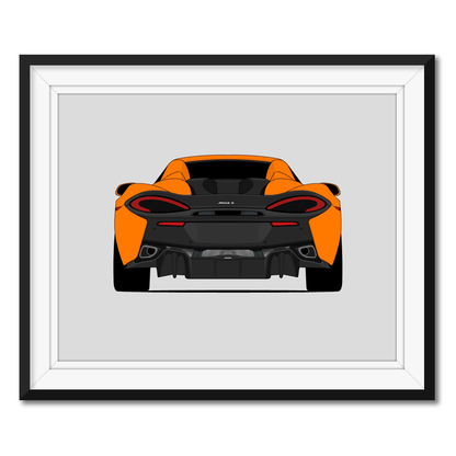 Mclaren 570S Spider (2017-2021) (Rear) Poster