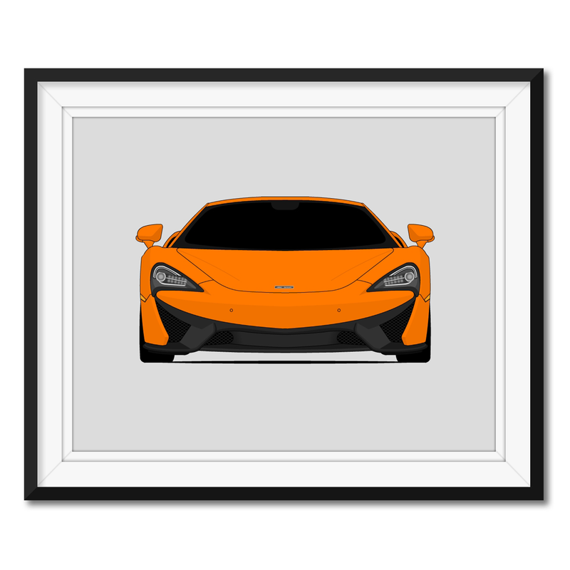 Mclaren 570S (2016-2021) Poster