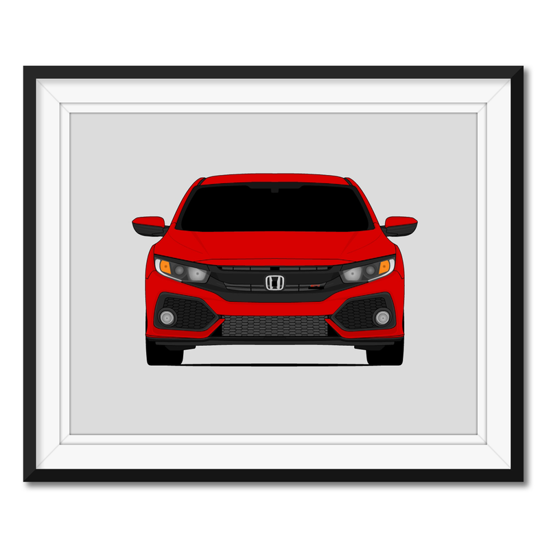 Honda Civic Si (2017-2019) Gen 10 Poster