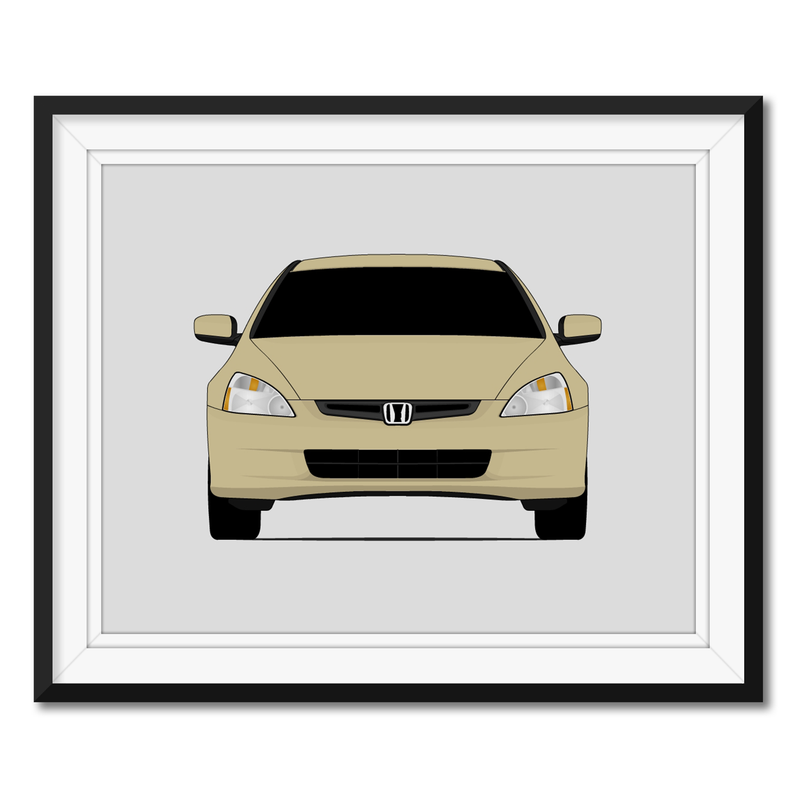Honda Accord (2003-2005) 7th Generation Poster