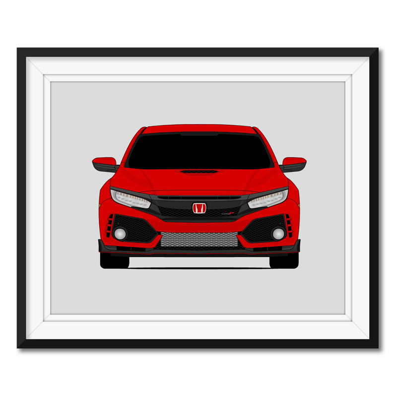 Honda Civic Type R FK8 (2017-2021) Gen 6 Poster