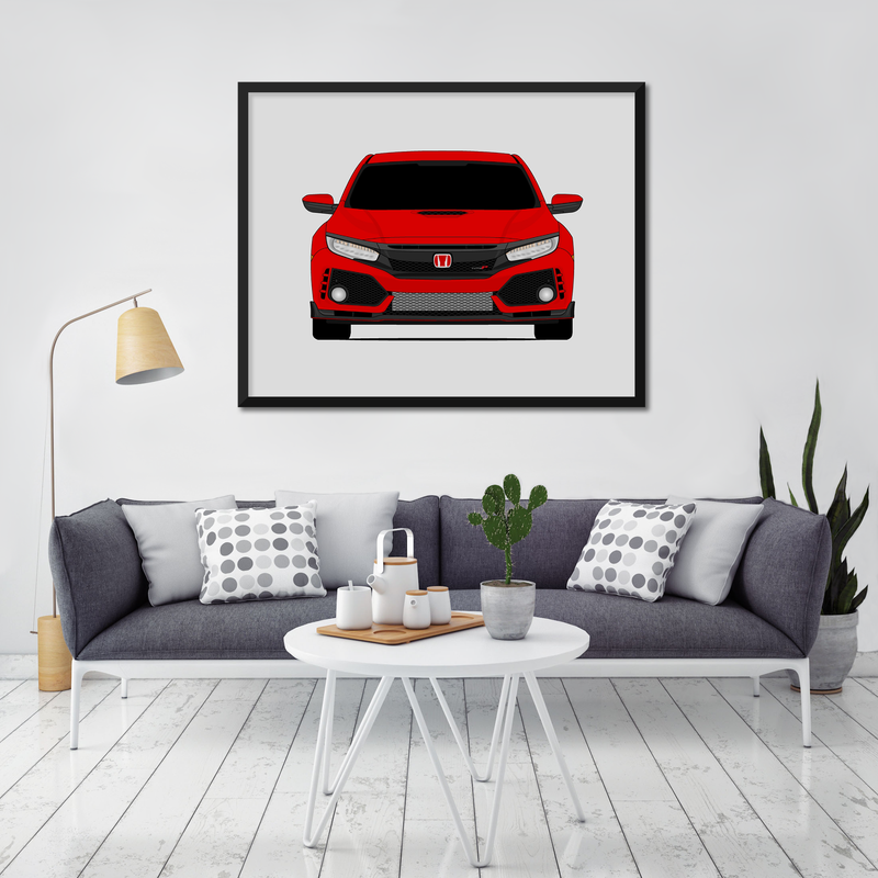 Honda Civic Type R FK8 (2017-2021) Gen 6 Poster